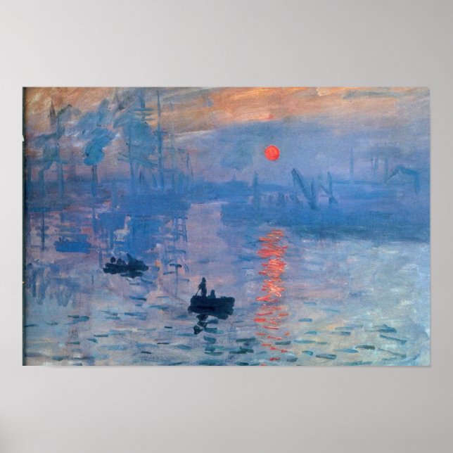 Pôster Sunrise - Claude Monet (Frente)