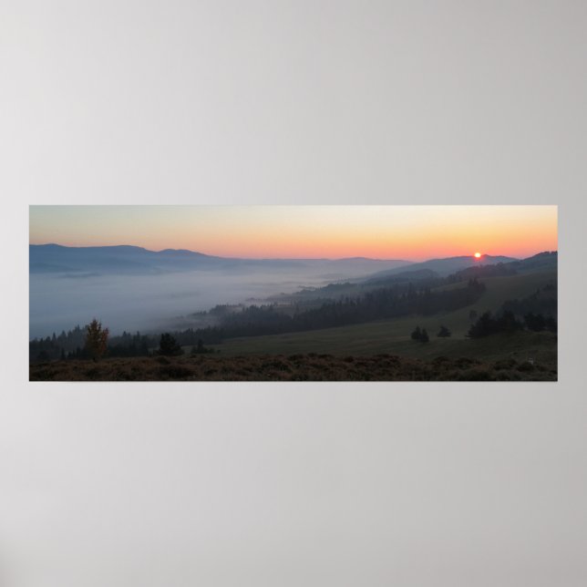 Poster Sunrise do Wysoki Wierch Pieniny (Frente)