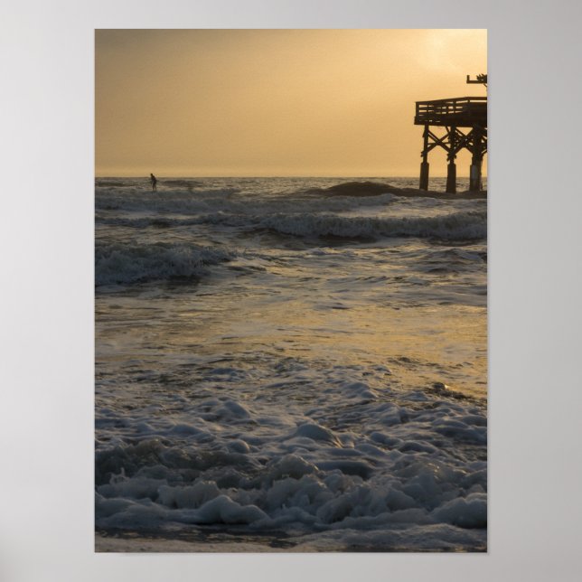 Poster Sunrise e Paddleboard (Frente)