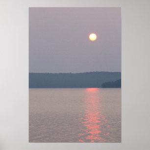 Poster Sunrise, Elk Lake, Michigan.