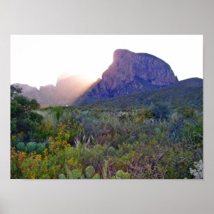 Poster Sunrise in the Chisos, Texas