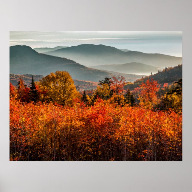 Poster Sunrise Kancamagus Highway Overlook New Hampshire (Frente)