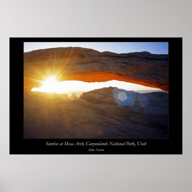 Poster Sunrise Mesa Arch Canyonlands National Park (Frente)