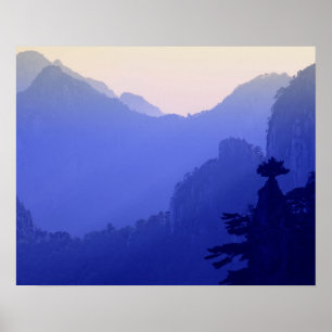 Pôster Sunrise, Montanha Amarela, Huangshan, China