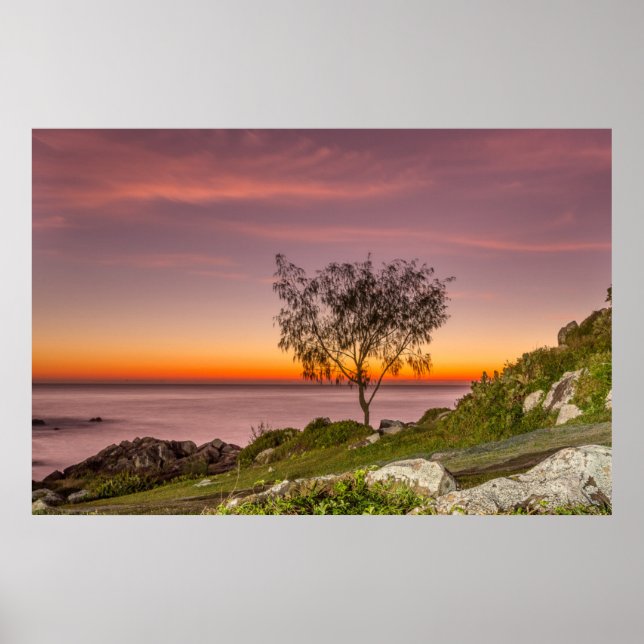 Pôster Sunrise Na Armação De Praia (Frente)