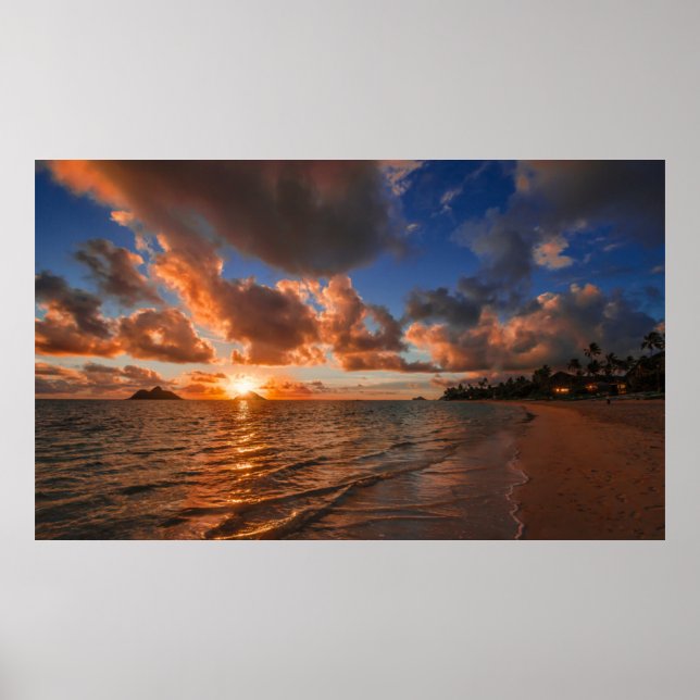 Pôster Sunrise Na Ilha Mokulua (Frente)