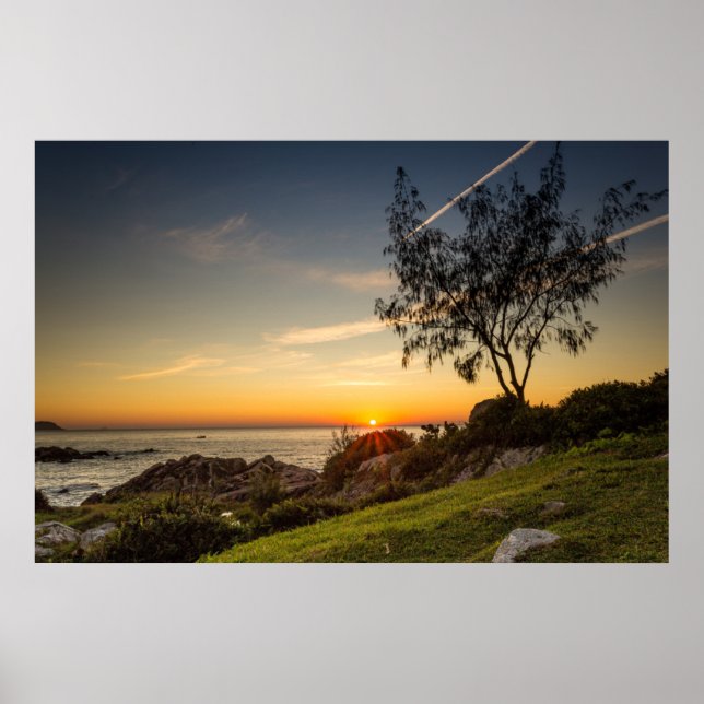 Poster Sunrise Na Praia Armação, Brasil (Frente)