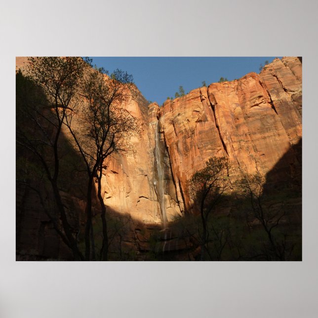 Poster Sunrise no Caminho de Riverside em Zion (Frente)