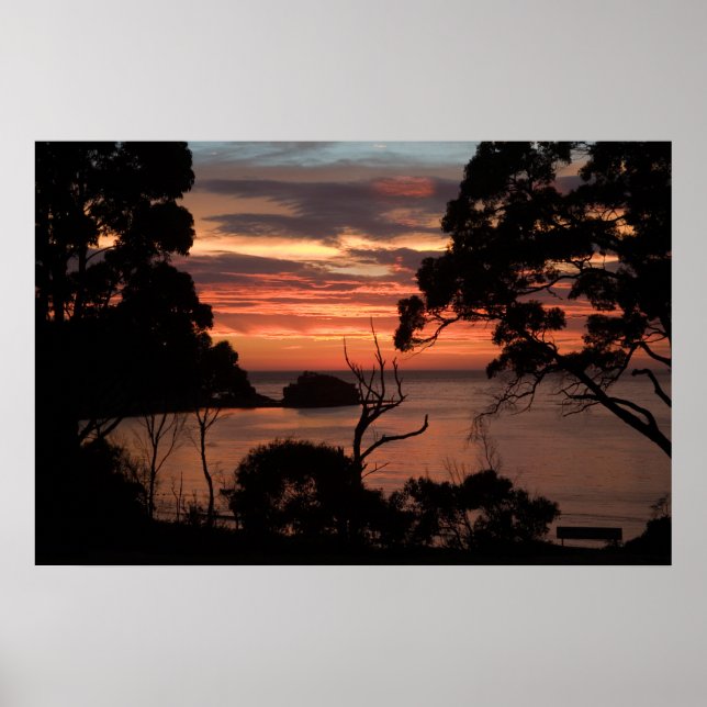 Poster Sunrise Sobre Freycinet Np (Frente)