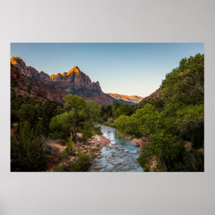 Poster Sunrise sobre o vigia