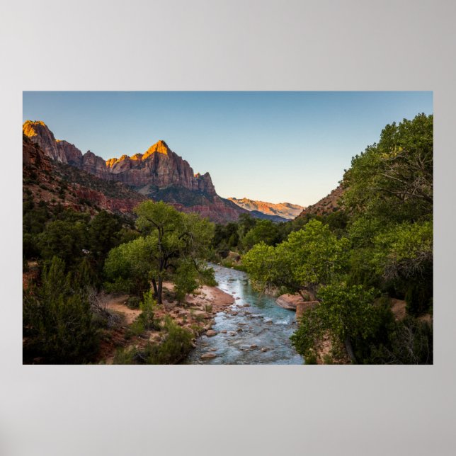 Poster Sunrise sobre o vigia (Frente)