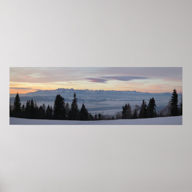 Poster Sunrise sobre Tatras (Frente)