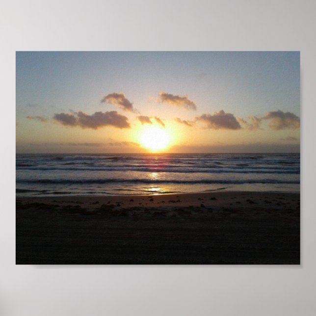 Poster Sunrise South Padre Island Beach (Frente)
