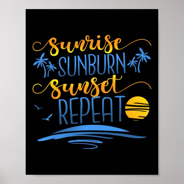Poster Sunrise Sunset Repetir (Frente)