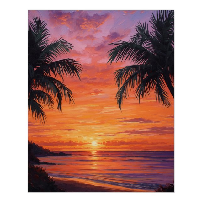 Pôster Sunset (Frente)