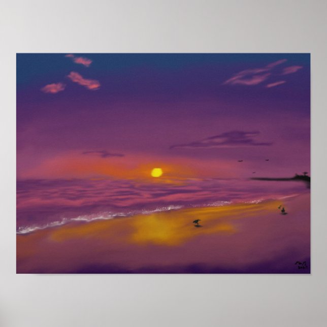 Poster Sunset à noite (versão Alt) (Frente)