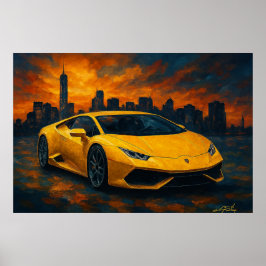 Poster Sunset Apex Car