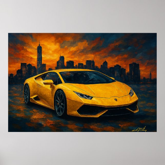 Poster Sunset Apex Carro (Frente)
