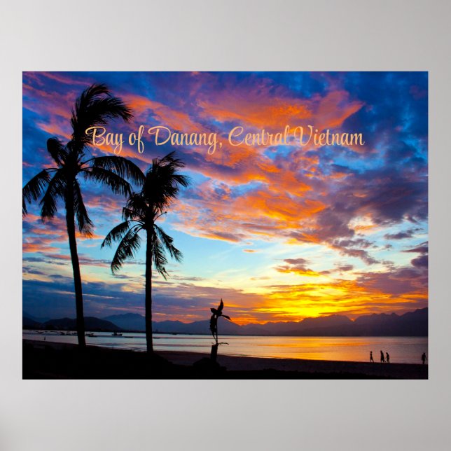 Poster Sunset, Bay of Danang, Central Vietnam, (Frente)