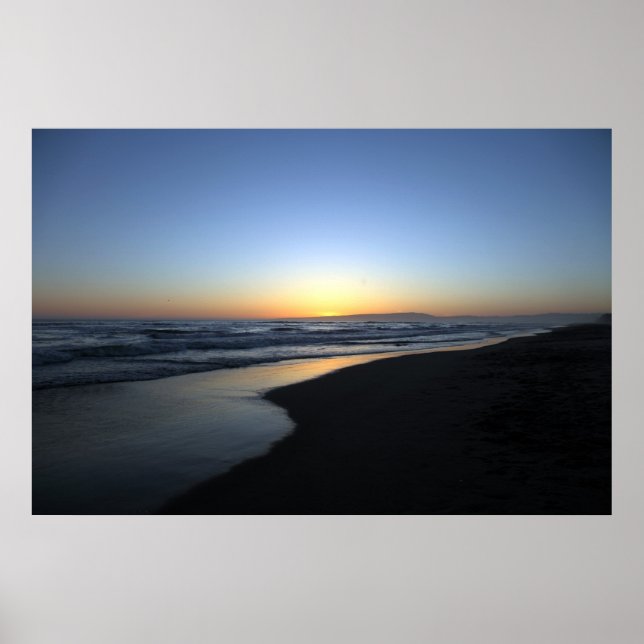 Pôster Sunset Beach California (Frente)
