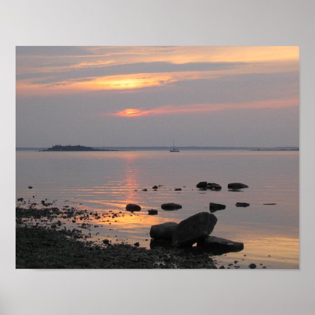 Pôster Sunset Boat (Frente)