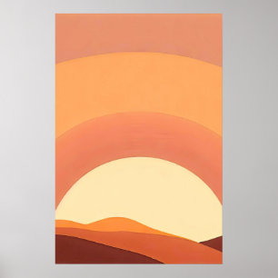 POSTER SUNSET BOHO MINIMALISTA