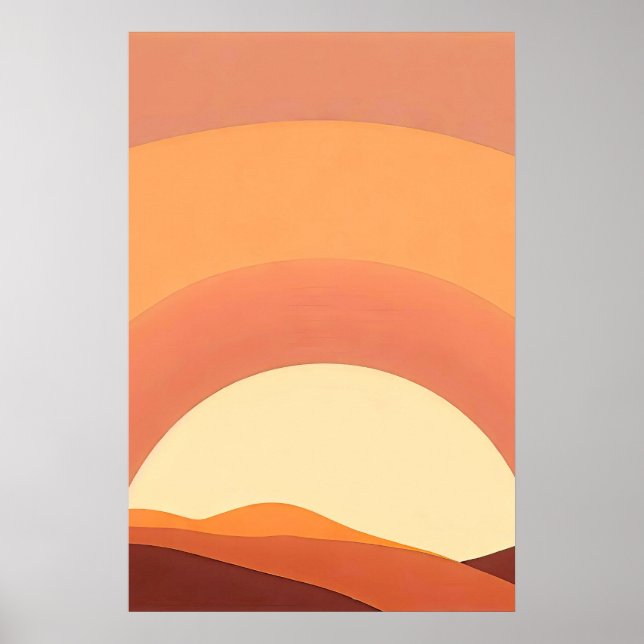 POSTER SUNSET BOHO MINIMALISTA (Frente)
