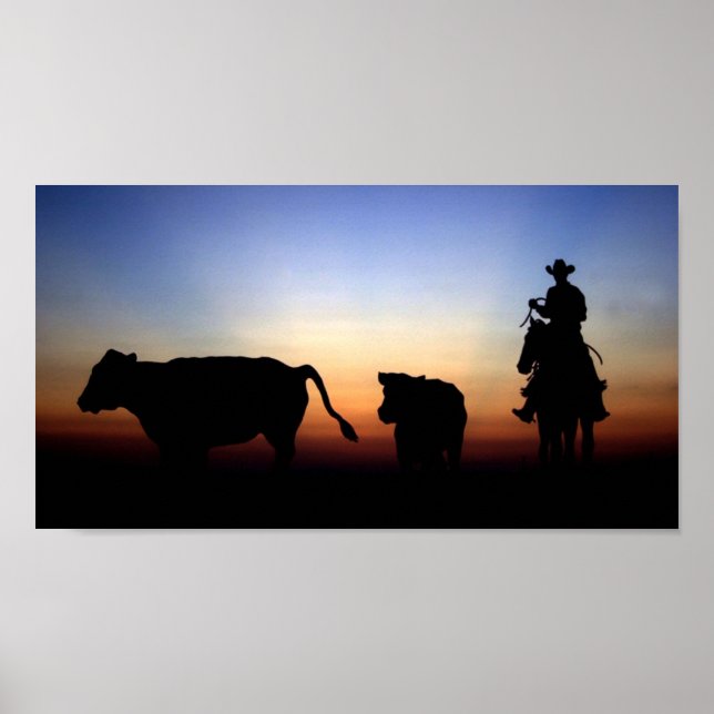 Poster Sunset Cowboy (Frente)