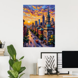 Poster Sunset da Cidade