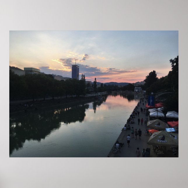 Poster Sunset Danúbio (Frente)