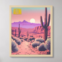 Sunset de arizona - Paisagem do Deserto