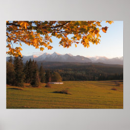 Poster Sunset de Autumn Tatras