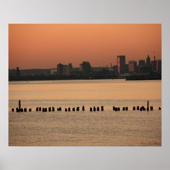 Poster Sunset de Cidade de Baltimore (Frente)