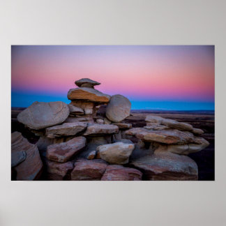 Poster Sunset de Floresta Petrificada