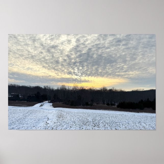 Poster Sunset de inverno (Frente)