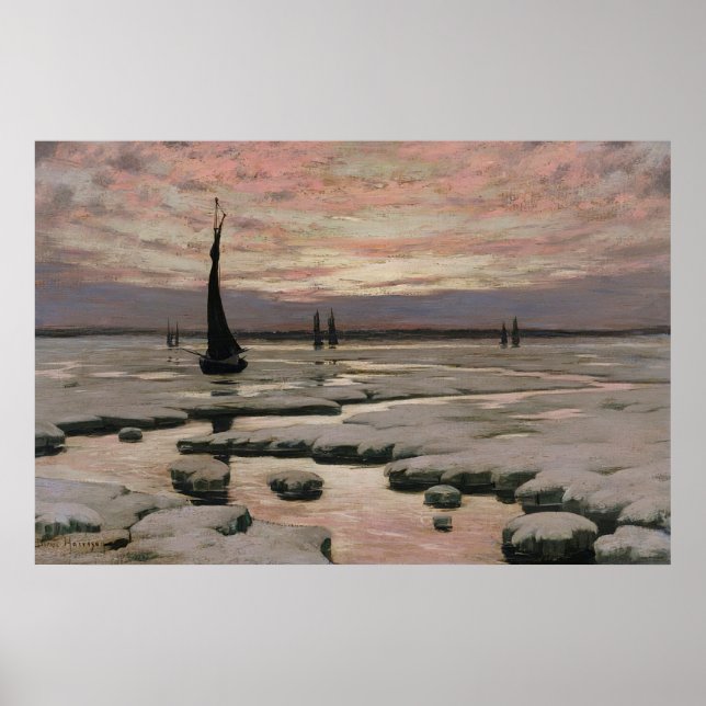 Poster Sunset de inverno (Frente)