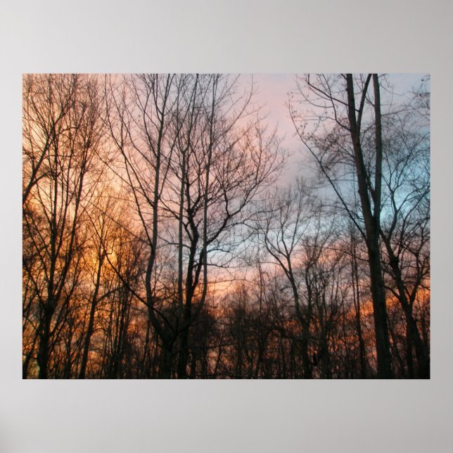 Poster Sunset de inverno (Frente)