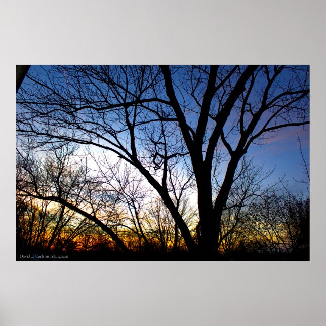 Pôster Sunset de novembro da minha janela (Frente)