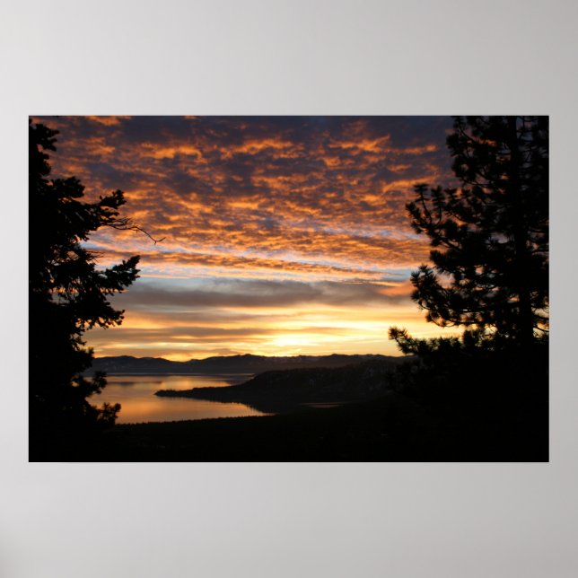 Poster Sunset de Verão em Tahoe (Frente)