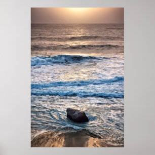 Poster Sunset Delicate Beach