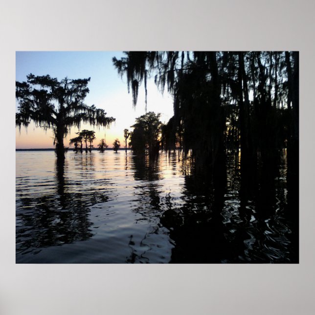 Pôster Sunset em Bayou Black, Morgan City, Louisiana (Frente)