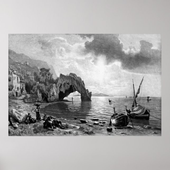 Poster ~ Sunset em Capri ~ Fotogravura (Frente)
