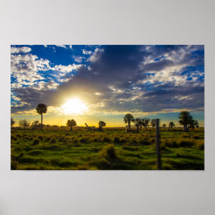 Poster Sunset em Flórida Ranch