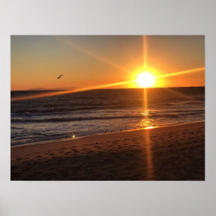 Poster Sunset em Newport Beach, Califórnia