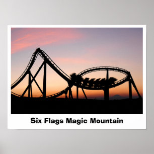 Poster Sunset em Seis Flags Magic Mountain