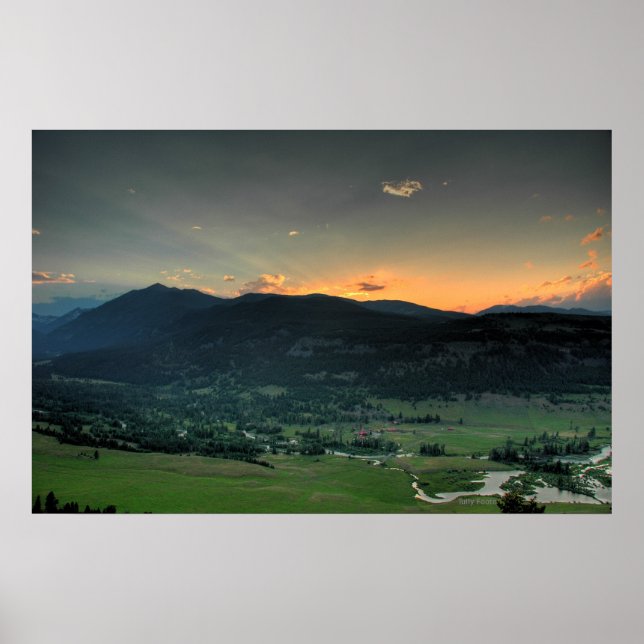 Pôster Sunset from East Ridge (Frente)