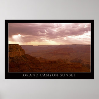 Poster Sunset Grand Canyon