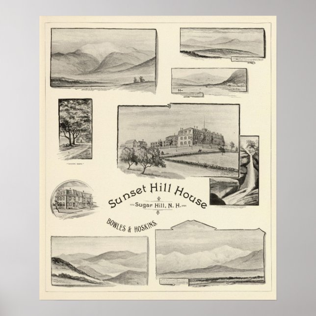 Poster Sunset Hill House, Sugar Hill, NH (Frente)