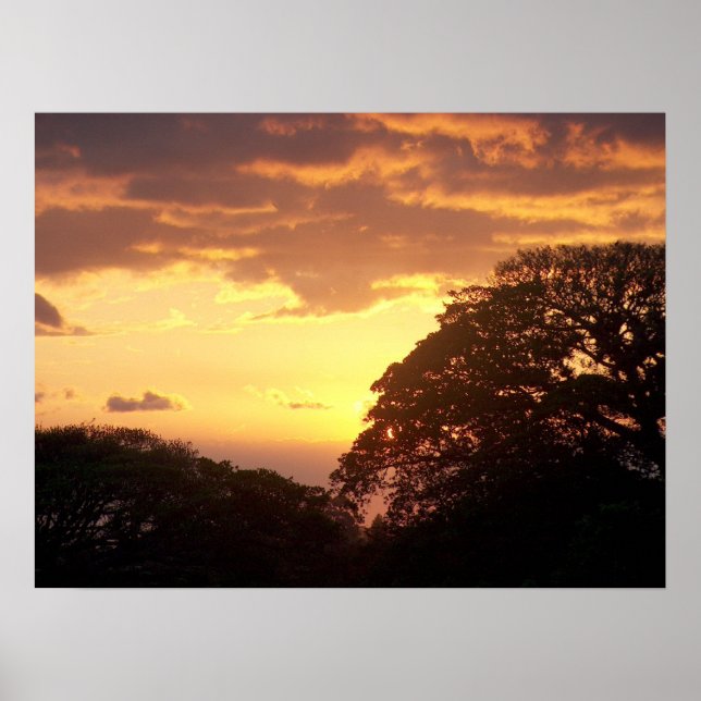 Pôster Sunset II Costa Rica (Frente)