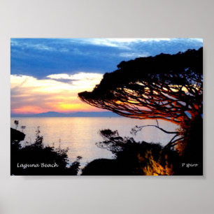 Poster Sunset impresso na Canvas